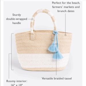 Altru Bags - NIP Classic Altru Straw Tote w/Dust Bag & Tassels Altru Bags - NIP Classic Altru Straw Tote w/Dust Bag & Tassels